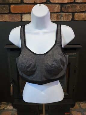 Wacoal Heather Charcoal Supportive Sports Bra, 40D